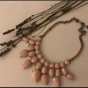 H&M pastel pink statement necklace